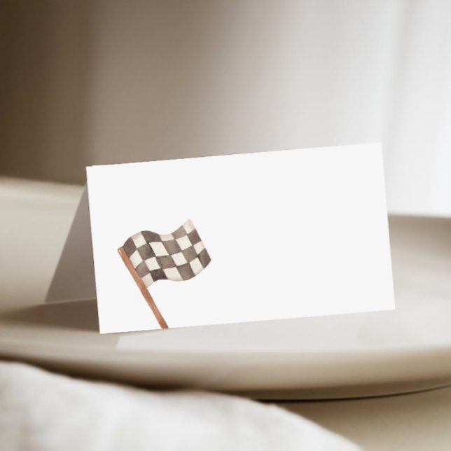 Carte De Placement Drapeau de course dans le buffet (Créateur téléchargé)