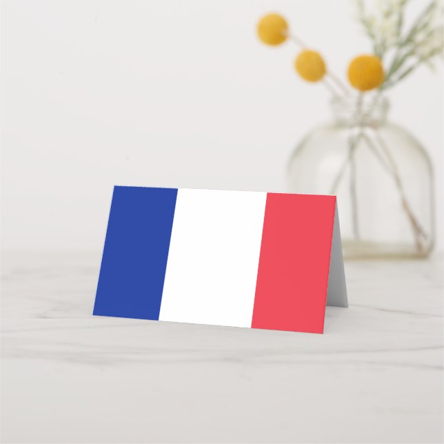 Carte De Placement Drapeau de France (Devant)