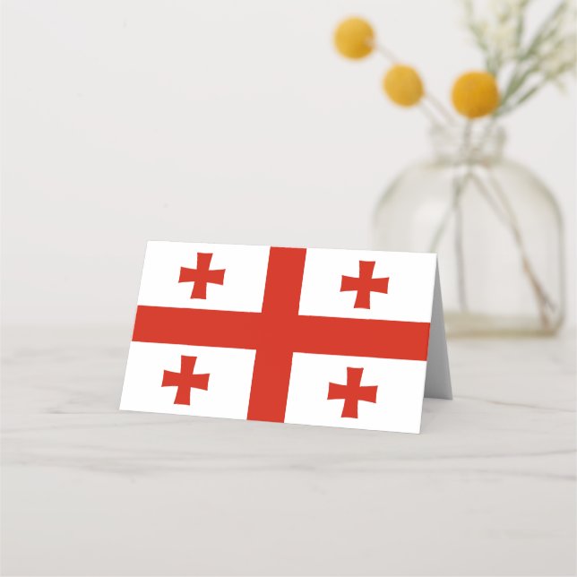 Carte De Placement Drapeau de Géorgie (Devant)