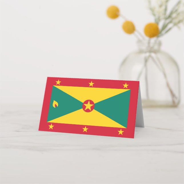 Carte De Placement Drapeau de la Grenade (Devant)
