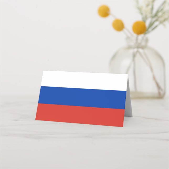 Carte De Placement Drapeau de la Russie (Devant)