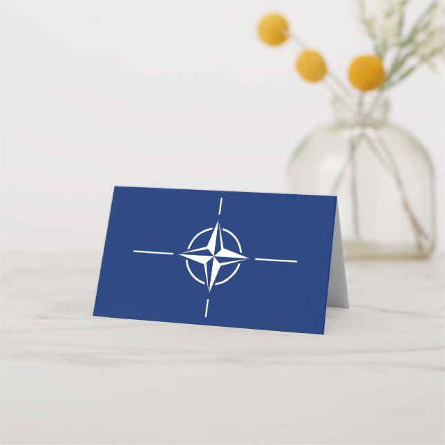 Carte De Placement Drapeau de l'Otan (Devant)