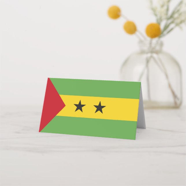 Carte De Placement Drapeau de Sao Tomé-et-Principe (Devant)