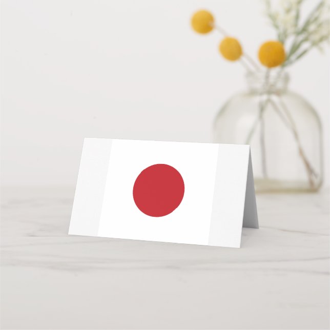 Carte De Placement Drapeau du Japon (Devant)