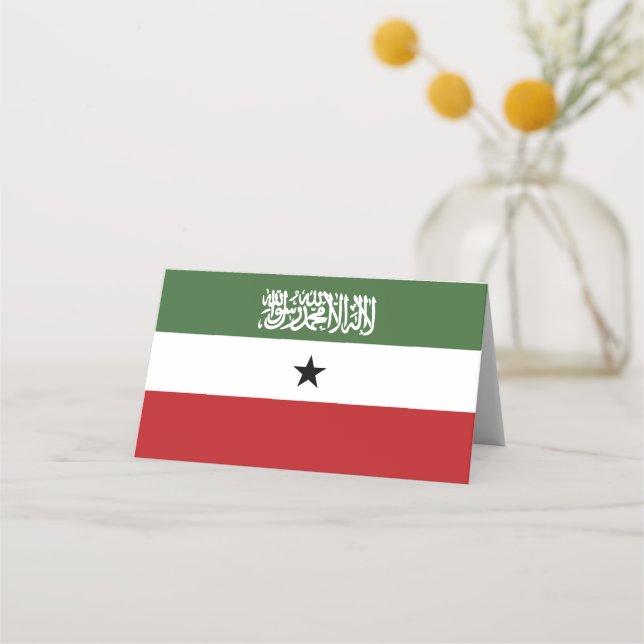Carte De Placement Drapeau du Somaliland (Devant)