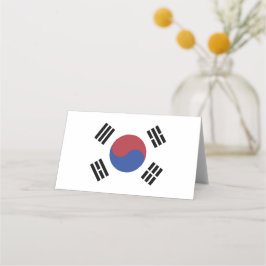 Carte De Placement drapeau sud-coréen