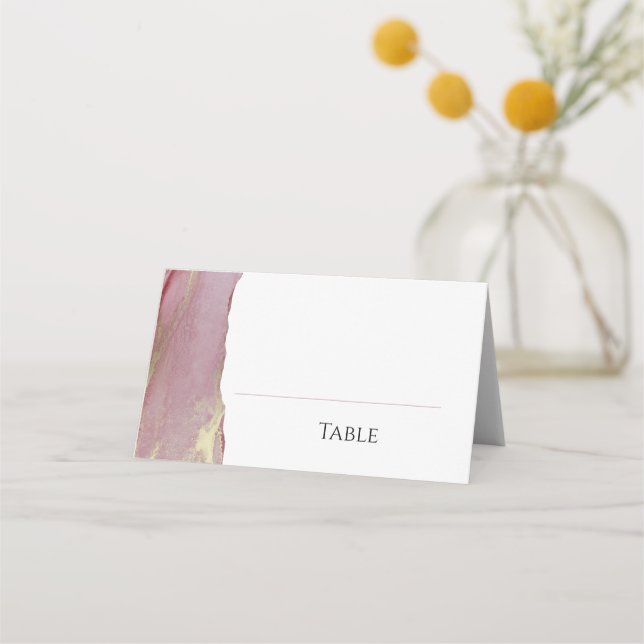 Carte De Placement Dusty Pink Viva Magenta Mariage Carte Place (Devant)