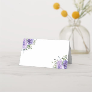 Carte De Placement Dusty violet Rose Eucalyptus Botanique Floral