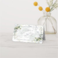 Elégant bleu Dusty Eucalyptus Marbre vert