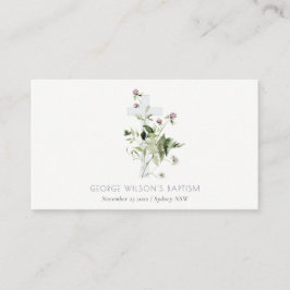 Carte De Placement Élégant Fleur sauvage croisé violet Baptême floral
