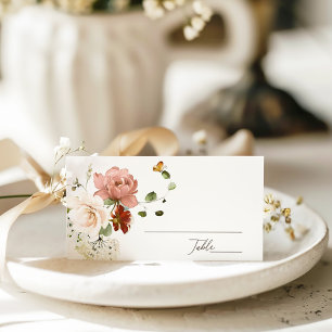 Carte De Placement Elégant Jardin Floral Mariage Carte Place