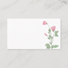 Carte De Placement Élégant Mariage d'aquarelle rose floral