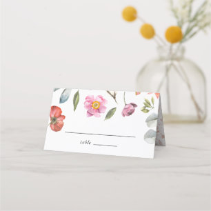 Carte De Placement Élégant Mariage d'Eucalyptus Floral