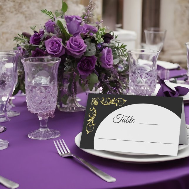 Carte De Placement Élégant Mariage victorien (Créateur téléchargé)