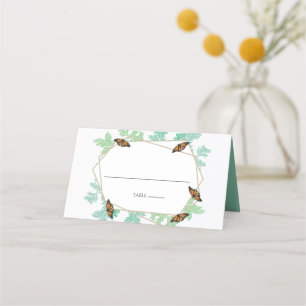 Carte De Placement Elégant Monarque Papillon Mariage Carte Place