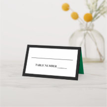 Élégant noir, blanc et vert Shamrock