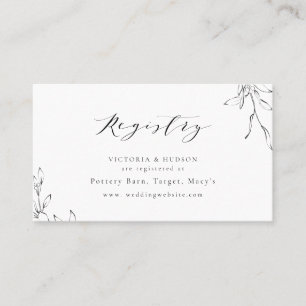 Carte De Placement Élégant registre de la mariée monogramme de la crê