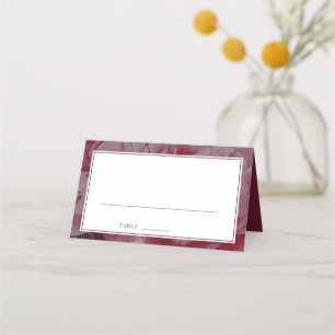 Carte De Placement Elégant Romantique Fleur assis table de place Cart