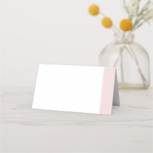 Carte De Placement Élégant Rose Dusty Mariage en bande rose
