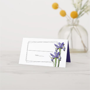 Carte De Placement Elégante Carte Mariage Iris Purple