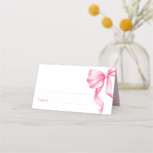 Carte De Placement Elégante table de Fête des mariées de Bow Rose