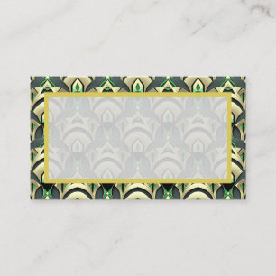 Carte De Placement Emerald & Gold Art Déco