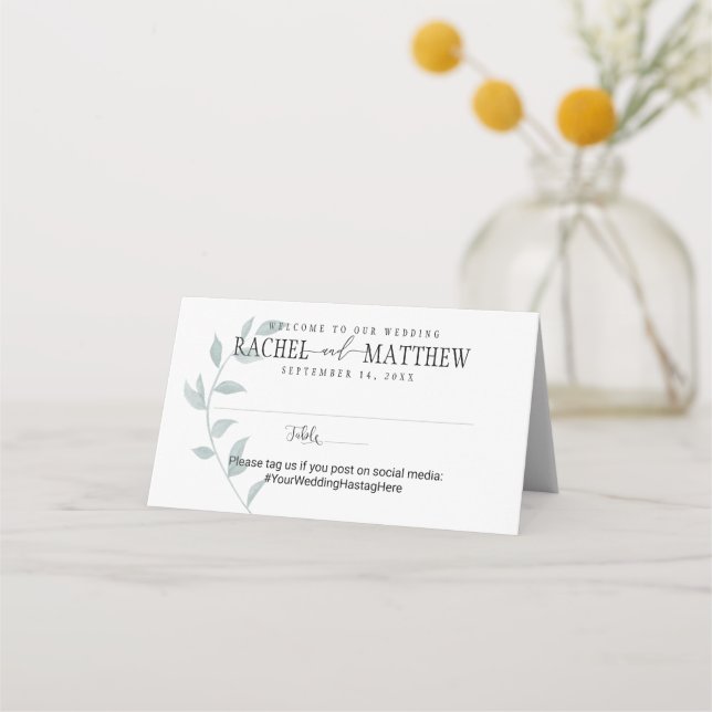 Carte De Placement Emerald Ivy Mariage Plié Carte Place 2 (Devant)