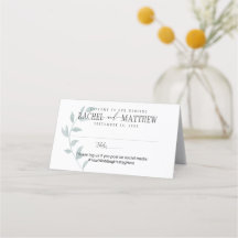 Emerald Ivy Mariage Plié Carte Place 2