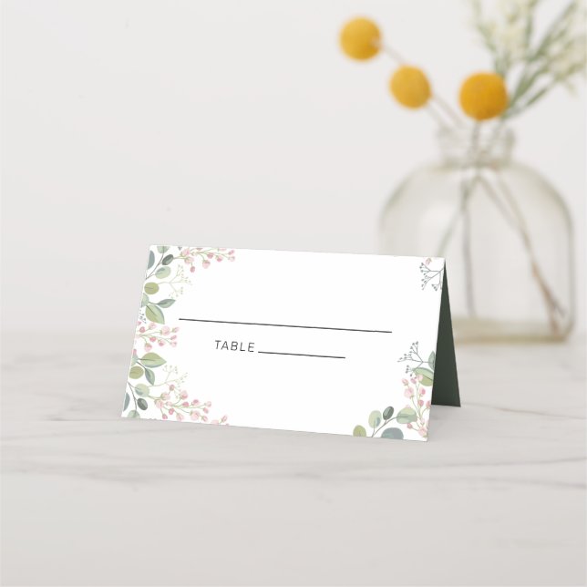 Carte De Placement Eucalyptus Feuilles (Devant)
