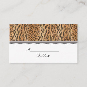 Carte De Placement Exotic Print Animal Skin Mariage Plaque