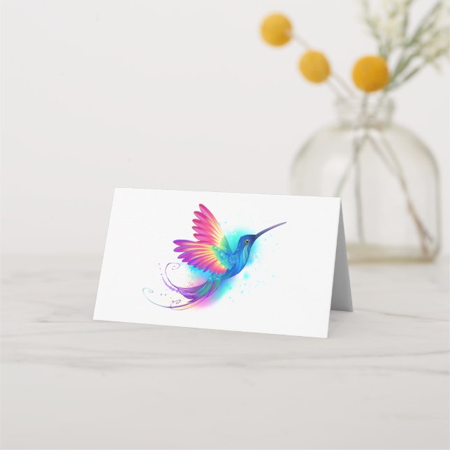 Carte De Placement Exotic Rainbow Hummingbird (Devant)