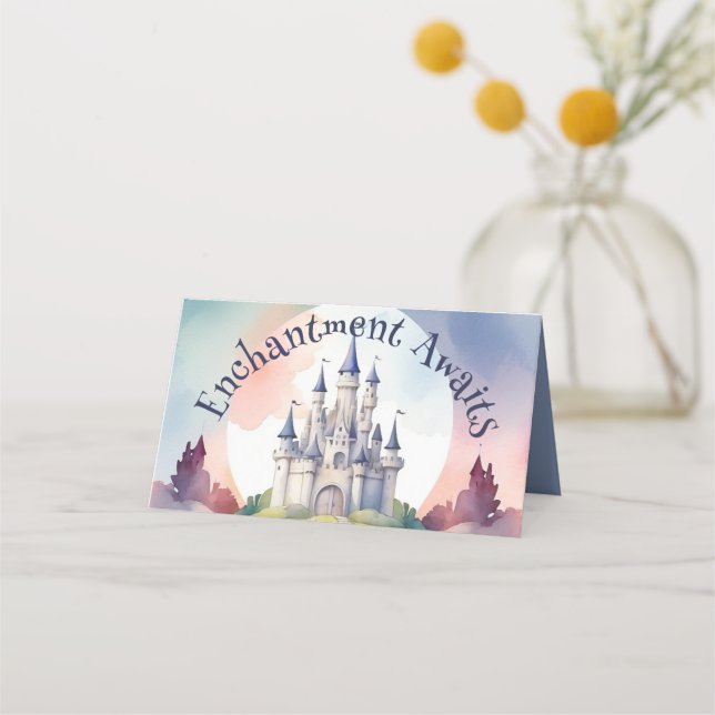 Carte De Placement Fairy Tale Castle Party (Devant)