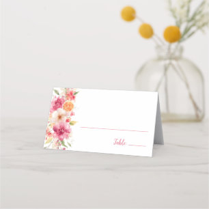 Carte De Placement Fête de mariage floral Amour en fleurs Baby Shower