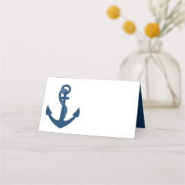 Carte De Placement Fête des mariées des Mariages d'Ancre bleu marine