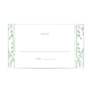 Carte De Placement Feuille de table Mariage Norwich