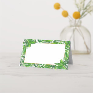 Carte De Placement Feuilles de palme luxuriants tropicaux modernes av