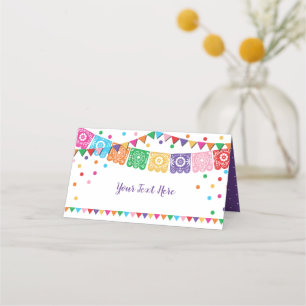 Carte De Placement Fiesta Floral Confetti