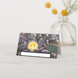 Carte De Placement Fleur de cactus jaune au printemps
