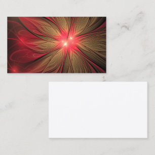 Carte De Placement Fleur fractale de fansy rouge