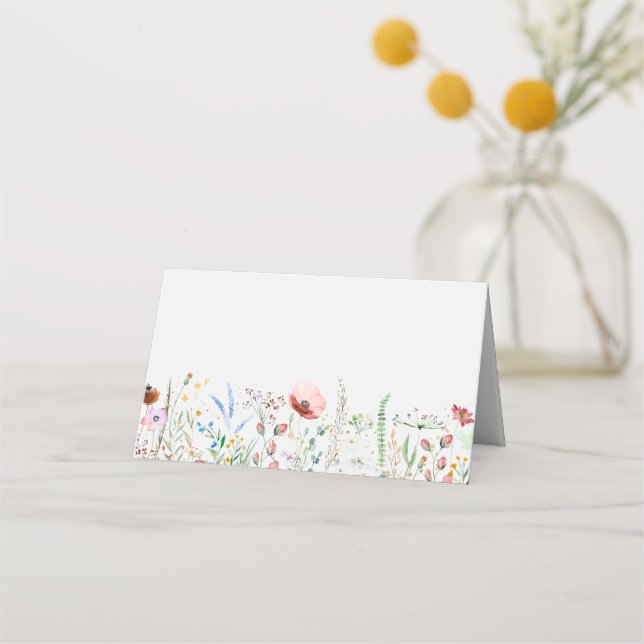 Carte De Placement Fleur sauvage (Devant)