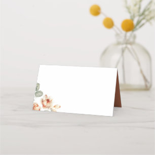 Carte De Placement Fleurs d'automne Elegant Mariage Boho