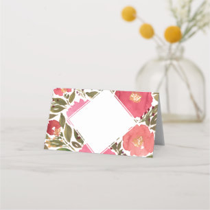 Carte De Placement Fleurs de fleurs