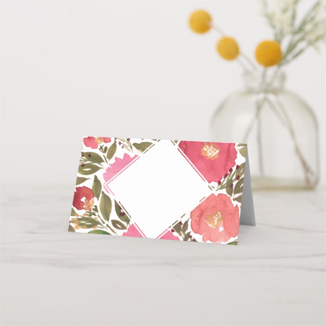 Carte De Placement Fleurs de fleurs (Devant)