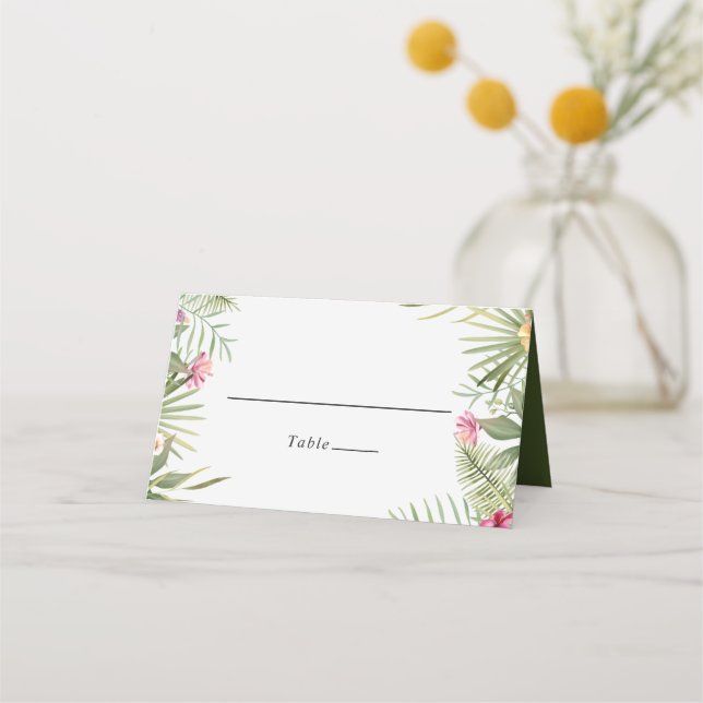 Carte De Placement Fleurs exotiques (Devant)