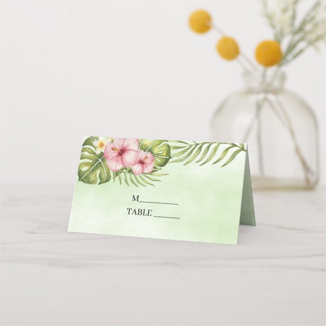 Carte De Placement Fleurs exotiques (Devant)