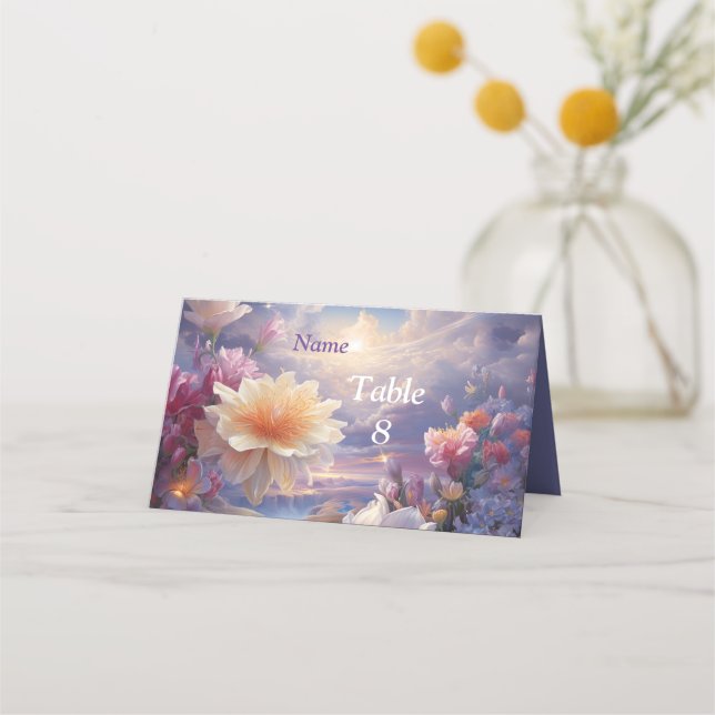Carte De Placement Fleurs mystiques du royaume surnaturel (Devant)