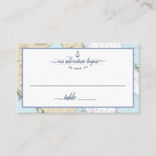 Carte De Placement #Floride #Ancre du graphique nautique #Mariage / é
