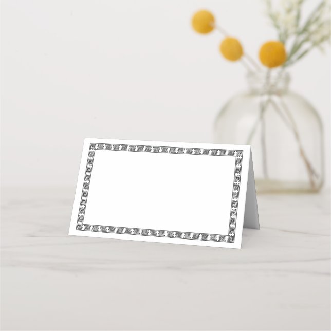 Carte De Placement Folded Name Place Card (Devant)