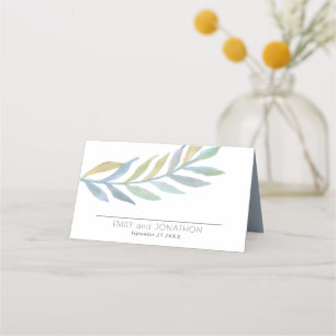 Carte De Placement Folithe Aquarelle Mer Noms Date Mariage Pl
