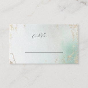 Carte De Placement Fond Abstrait Aqua Ombre avec Parties scintillant 